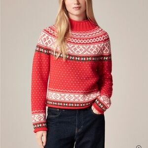 J crew Fair Isle 2025 Rollneck™ sweater in vintage wool